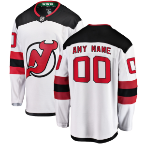 New Jersey Devils Pelipaita Fanatics Branded Valkoinen Vieras Breakaway Tilpasset